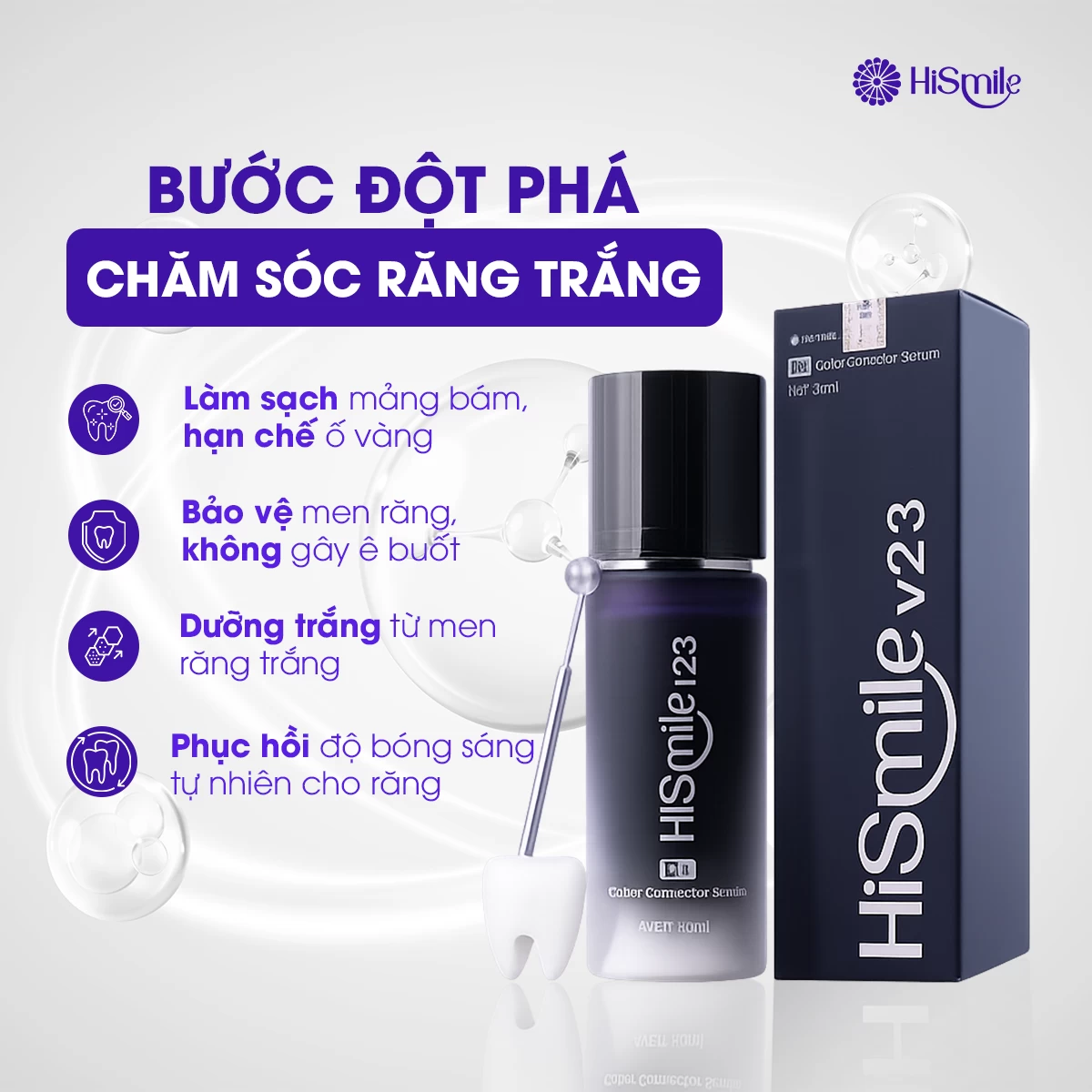 DƯỠNG TRẮNG RĂNG V23 – TINH CHẤT TRẮNG RĂNG DỊU NHẸ DÀNH CHO PHÁI NỮ